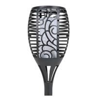 Solar tuinfakkel/tuinlamp vlam effect op zonne-energie 60 cm - Fakkels