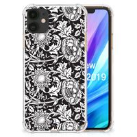 Apple iPhone 11 Case Black Flowers - thumbnail