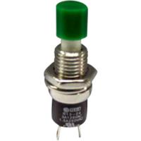 TRU COMPONENTS TC-R13-24B1-05 GN Druktoets 250 V/AC 1.5 A 1x aan/(uit) Moment Groen 1 stuk(s)