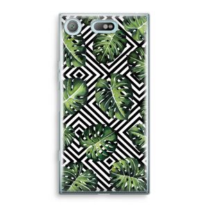 Geometrische jungle: Sony Xperia XZ1 Compact Transparant Hoesje