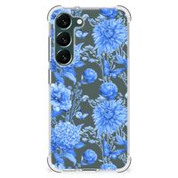 Case voor Samsung Galaxy S23 Plus Flowers Blue - thumbnail