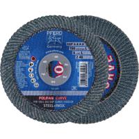 PFERD 67689082 PFR 150-L Z 40 SGP CURVE STEELOX Lamellenschijf Diameter 150 mm Boordiameter 22.23 mm RVS, Staal 10 stuk(s) - thumbnail