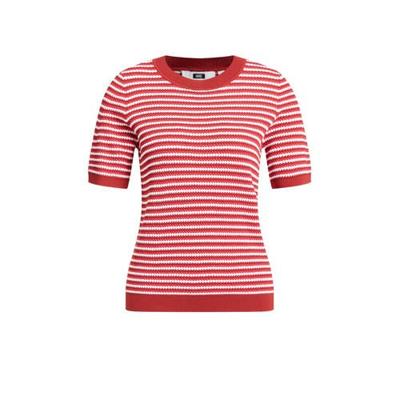WE Fashion gestreept T-shirt rood