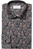 ETON Contemporary Fit Overhemd Marine, Paisley - thumbnail