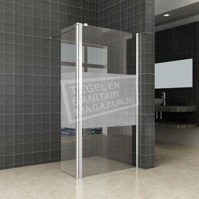 Wiesbaden Bernd Zijwand en Scharnierprofiel Rechts 35x200 cm 10 mm NANO Schaamband