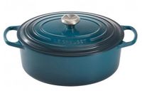 Le Creuset Braadpan Signature - Ovaal - Deap Teal - ø 31 cm / 6.3 liter - thumbnail