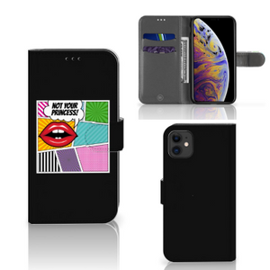 Apple iPhone 11 Wallet Case met Pasjes Popart Princess