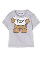 Moschino Kids t-shirt à logo Teddy Bear - Gris