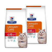 Hill&apos;s Prescription Diet C/D Multicare Stress Urinary Care kattenvoer met kip 2 x 12 kg - thumbnail