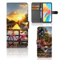 OPPO A58 4G Flip Cover Amsterdamse Grachten