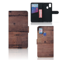 Samsung Galaxy M21 | M30s Book Style Case Old Wood - thumbnail