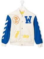 Off-White Kids veste bomber Ow Varsity - Blanc