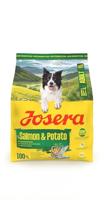 JOSERA Adult zalm & aardappel (1 x 900 g) | Premium droogvoer voor volwassen honden (ook senioren) | monoproteïne - 100% zalm | weinig proteïne | graanvrij | hondenvoer | 1 stuk verpakking