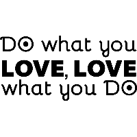 Do what you love - Muursticker