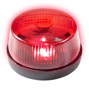 Signaallamp/signaallicht rood LED licht 7 cm politie speelgoed/feestverlichting   -