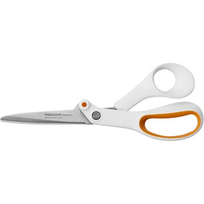 Fiskars stofschaar softgrip rechtshandig 21cm wit Fiskars stofschaar softgrip rechtshandig 21cm wit
