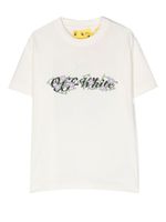 Off-White Kids t-shirt en coton à logo floral imprimé - Blanc - thumbnail