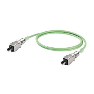 Weidmüller 1119730010 RJ45 Netwerkkabel, patchkabel CAT 5, CAT 5e SF/UTP 1.00 m Groen Vlambestendig, Snagless 1 stuk(s)