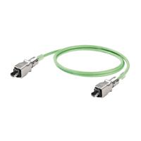 Weidmüller 1119730010 RJ45 Netwerkkabel, patchkabel CAT 5, CAT 5e SF/UTP 1.00 m Groen Vlambestendig, Snagless 1 stuk(s) - thumbnail