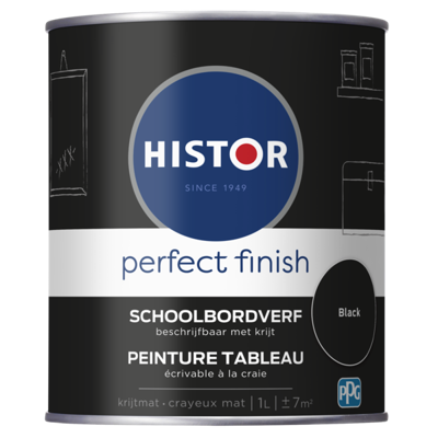 Histor Perfect Finish Schoolbordverf - Black - 1 liter