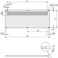 nVent SCHROFF 30849030 Achterplaat 2 stuk(s) - thumbnail