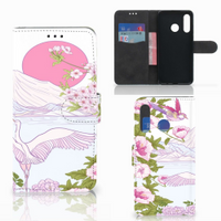 Huawei P30 Lite (2020) Telefoonhoesje met Pasjes Bird Standing - thumbnail