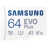 Samsung EVO Plus microSD-kaart Retail 64 GB UHS-I, v30 Video Speed Class, A2 Application Performance Class Incl. SD-adapter - thumbnail