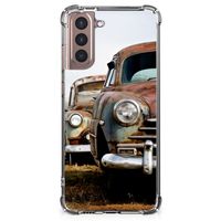 Samsung Galaxy S21 Plus Anti-shock Hoesje met foto Vintage Auto