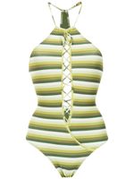 Amir Slama striped swimsuit - Vert