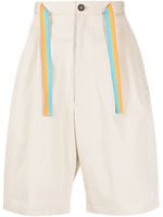 Marcelo Burlon County of Milan short Cross Coulisse - Tons neutres