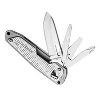 LEATHERMAN - FREE T2 Multitool en EDC Zakmes met Magnetische Sluiting en met één hand te bedienen Tools, Vervaardigd in Amerika