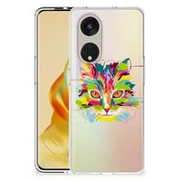 OPPO Reno8 T 5G Telefoonhoesje met Naam Cat Color