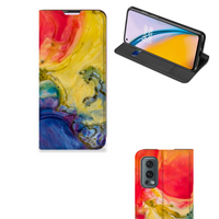 Bookcase OnePlus Nord 2 5G Watercolor Dark