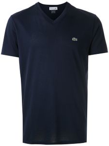 Lacoste t-shirt en coton à logo appliqué - Bleu