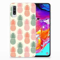 Samsung Galaxy A70 Siliconen Case Ananas - thumbnail