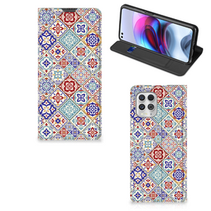 Motorola Moto G100 Standcase Tiles Color