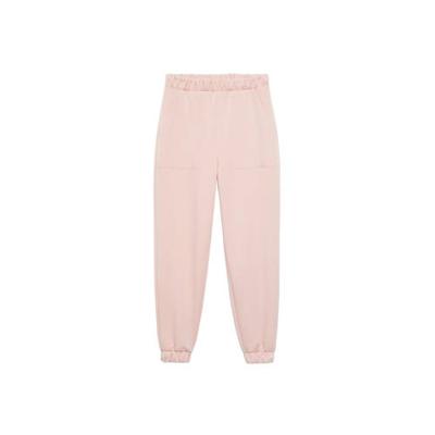 Mango regular fit joggingbroek lichtroze