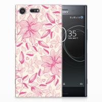Sony Xperia XZ Premium TPU Case Pink Flowers