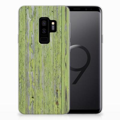 Samsung Galaxy S9 Plus Bumper Hoesje Green Wood Samsung Galaxy S9 Plus Bumper Hoesje Green Wood