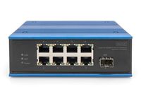 Digitus DN-651133 netwerk-switch Unmanaged Fast Ethernet (10/100) Power over Ethernet (PoE) Zwart, Blauw - thumbnail