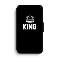 King zwart: iPhone XS Max Flip Hoesje