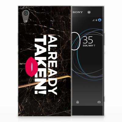Sony Xperia XA1 Ultra Siliconen hoesje met naam Already Taken Black Sony Xperia XA1 Ultra Siliconen hoesje met naam Already Taken Black