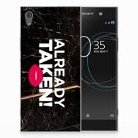 Sony Xperia XA1 Ultra Siliconen hoesje met naam Already Taken Black