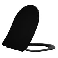 Toiletbril Aloni Slim Softclose Duroplast Glans Zwart