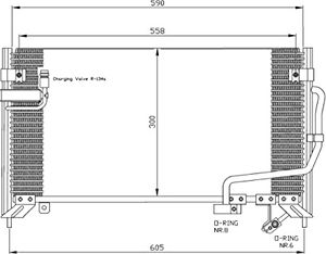 Condensor, airconditioning 35650