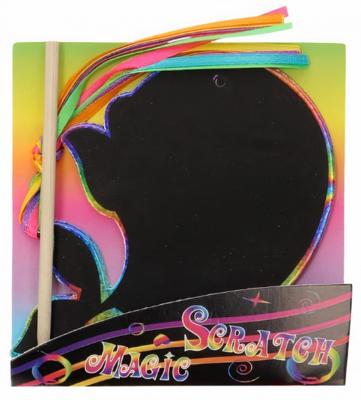 Toys Amsterdam knutselset Magic Scratch vis 10 cm papier 9 delig