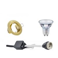 Philips - Led Spot Set - Master 927 36d Vle - Gu10 Fitting - Dimtone Dimbaar - Inbouw Rond - Mat Goud - 3.7w - Warm Wit