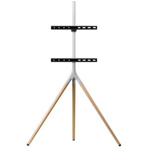 One For All 65 TV Stand Tripod Oak & Silver grey TV-voet In hoogte verstelbaar, Zwenkbaar 81,3 cm (32) - 165,1 cm (65) Zwenkbaar, In hoogte verstelbaar,