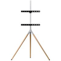 One For All 65 TV Stand Tripod Oak & Silver grey TV-voet In hoogte verstelbaar, Zwenkbaar 81,3 cm (32) - 165,1 cm (65) Zwenkbaar, In hoogte verstelbaar, - thumbnail