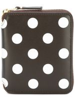 Comme Des Garçons Wallet portefeuille à motif à pois - Marron